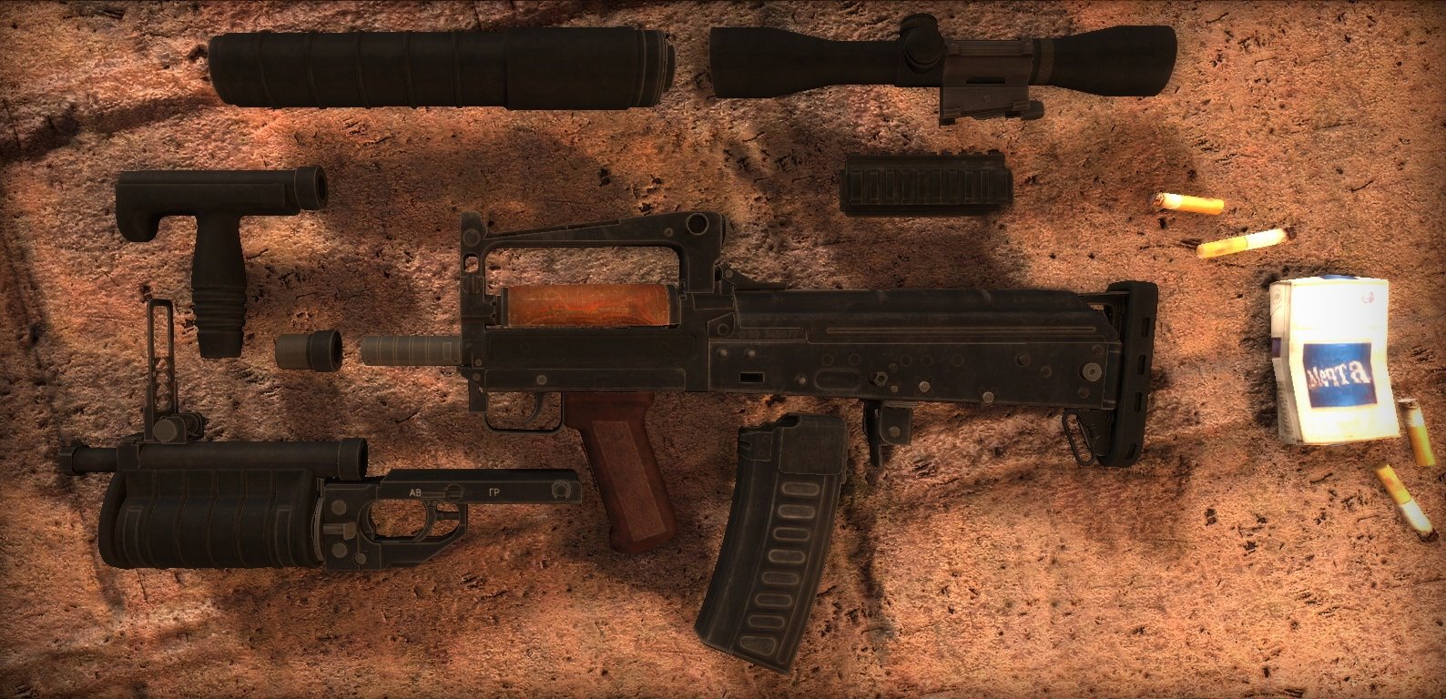 «GUNSLINGER Mod» - первый скриншот ОЦ-14 «Гроза»